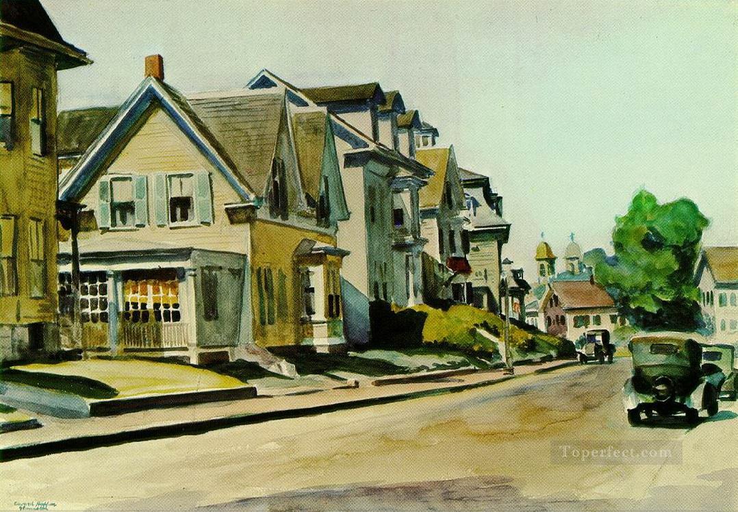 sun on prospect street gloucester massachusetts 1934 Edward Hopper Oil Paintings